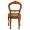 Louis Philippe Style Carved Blond Walnut Dining Chairs, 1940s, Set of 6, Image 4