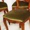 Louis Philippe Style Carved Blond Walnut Dining Chairs, 1940s, Set of 6 5