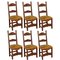 19th Century Renaissance Style Carved Walnut Dining Chairs, Set of 6, Image 1