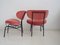 Metal and Pink Velvet Side Chairs, 1950s, Set of 2 12