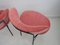 Metal and Pink Velvet Side Chairs, 1950s, Set of 2 10