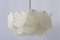 German Textured Acrylic Disc Ceiling Lamp, 1960s 5