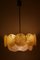 German Textured Acrylic Disc Ceiling Lamp, 1960s 8