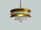Mid-Century White Opaline Ceiling Lamp from Peill & Putzler, Image 3
