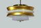 Mid-Century White Opaline Ceiling Lamp from Peill & Putzler 2