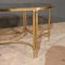 Hollywood Revival Brass and Glass Coffee Tables, 1950s, Set of 3 6