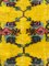 Alfombra turca Art Déco floral amarilla de Zeki Müren, años 50, Imagen 2