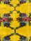 Tapis Floral Jaune Art Déco par Zeki Müren, Turquie, 1950s 2