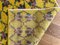 Gelber türkischer Art Deco Teppich mit floralem Muster von Zeki Müren, 1950er 11