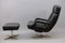 Vintage Leather Lounge Chair and Ottoman Set by Bernd Münzebrock for Walter Knoll / Wilhelm Knoll, 1970s 2