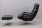 Vintage Leather Lounge Chair and Ottoman Set by Bernd Münzebrock for Walter Knoll / Wilhelm Knoll, 1970s, Image 2