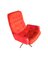 Moderner skandinavischer Sessel aus Aluminium & Stoff, 1960er 2
