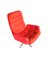 Scandinavian Modern Aluminum and Fabric Lounge Chair, 1960s 2