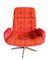 Moderner skandinavischer Sessel aus Aluminium & Stoff, 1960er 1