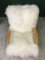 Vintage Art Deco White Sheepskin Armchair 4