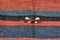 Tappeto Kilim antico in lana rossa e blu, inizio XX secolo, Immagine 4