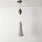 Lámpara colgante de aluminio perforado y latón, años 60, Imagen 6