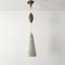 Perferorated Aluminum and Brass Pendant Lamp, 1960s 6