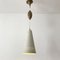 Perferorated Aluminum and Brass Pendant Lamp, 1960s 7