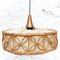 French Rattan Ceiling Lamp, 1960s 1