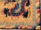 Chinesischer Teppich mit Drachen-Motiven in Gelb & Blau, 1950er 8