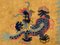 Alfombra de dragones chinos en amarillo y azul, años 50, Imagen 15