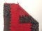 Alfombra bereber de lana en rojo y negro, años 60, Imagen 6