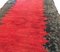 Alfombra bereber de lana en rojo y negro, años 60, Imagen 3