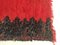 Alfombra bereber de lana en rojo y negro, años 60, Imagen 4