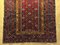Alfombra de lana roja y amarilla, década de 1890, Imagen 5