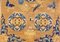Ockerfarbener chinesischer Teppich aus Baumwolle & Wolle, 19. Jh. 7