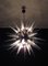 Lámpara de araña Sputnik de cristal de Murano claro, años 80, Imagen 2
