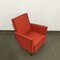 Mid-Century Red Leatherette Children's Chair 4