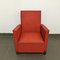 Mid-Century Red Leatherette Children's Chair 1