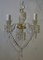 19th Century Louis XV Style French White Glass Sconces from Baccarat, Set of 2, Image 1