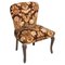 Antique Damask Velvet Armchairs and Ottoman Set, Image 2