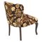 Antique Damask Velvet Armchairs and Ottoman Set, Image 12