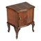 Baroque Style Italian Carved Walnut and Walnut Veneer Nightstands, 1920s, Set of 2, Image 2