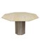 Italian Travertine Marble Dining Table, 1970s, Image 1