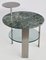 Green Issoire Marble & Satin Stainless Steel Coffee Table by Cupioli 1