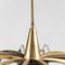 Mid-Century Brass Ceiling Lamp, 1950s 10