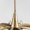 Mid-Century Deckenlampe aus Messing, 1950er 10