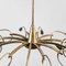 Mid-Century Brass Ceiling Lamp, 1950s 3