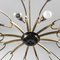 Mid-Century Brass Ceiling Lamp, 1950s, Image 4