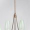 Mid-Century Brass Ceiling Lamp, 1950s, Image 9