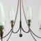 Mid-Century Brass Ceiling Lamp, 1950s, Image 3