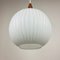 Teak and Opaline Ceiling Lamp, 1960s, Image 5