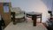Juego de mesa y sillón de cuero de Pagwood y escay, años 70. Juego de 2, Imagen 12