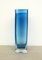 Swedish Blue Glass Vase by Gunnar Ander for Lindshammar, 1960s 3