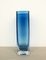 Swedish Blue Glass Vase by Gunnar Ander for Lindshammar, 1960s 1